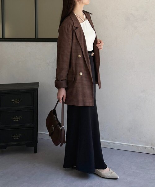 Thevon（ゼボン）の「チャーム付きホルターネックリブプルオーバー（Tシャツ/カットソー・レディース・ベージュ/アイボリー/ブラック・FREE）」の12枚目の写真