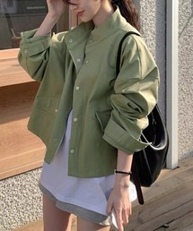 スタンドカラージャケット韓国風ジャンパー