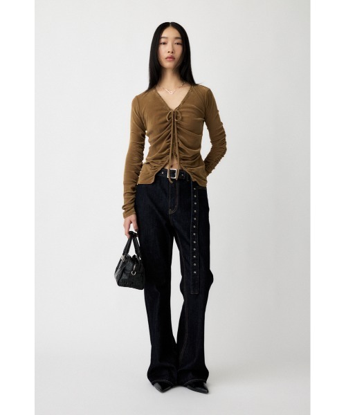 SHEER VELOUR CARDIGAN / シアーベロアカーディガン（カーディガン