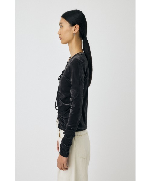 MOUSSY SHEER VELOUR カーディガン マウジー MOUSSY | SHEER VELOUR カーディガン (Tシャツ・カットソー(長袖