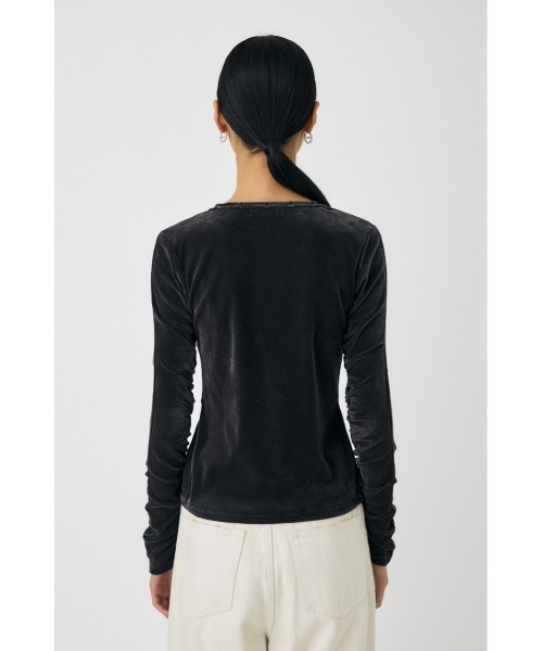 SHEER VELOUR CARDIGAN / シアーベロアカーディガン