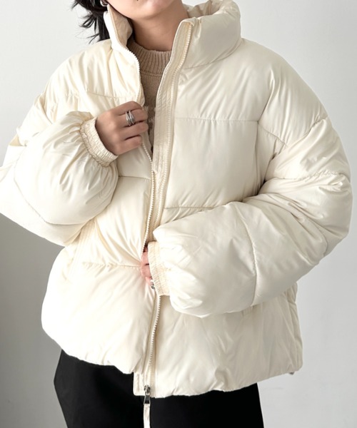 セール】スタンドカラー中綿ジャケット（ダウンジャケット/コート