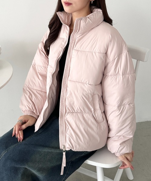 セール】スタンドカラー中綿ジャケット（ダウンジャケット/コート