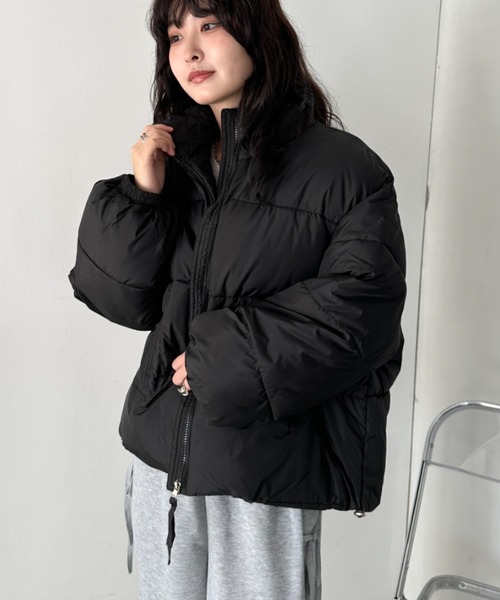 セール】スタンドカラー中綿ジャケット（ダウンジャケット/コート