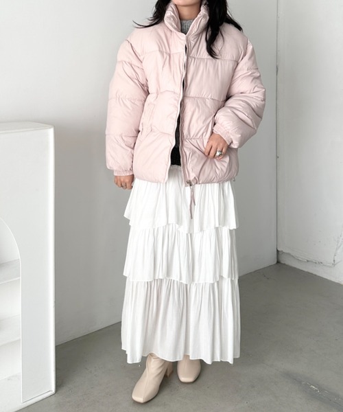 セール】スタンドカラー中綿ジャケット（ダウンジャケット/コート