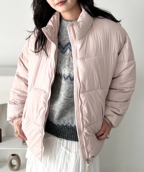 セール】スタンドカラー中綿ジャケット（ダウンジャケット/コート