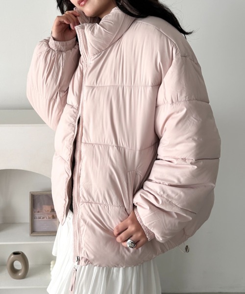 セール】スタンドカラー中綿ジャケット（ダウンジャケット/コート