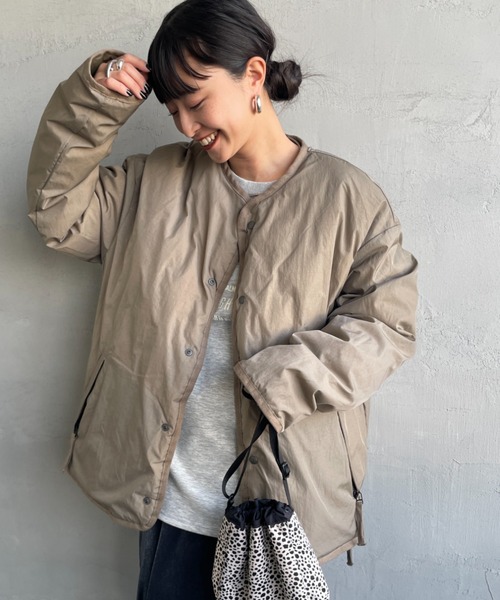 【新品】[TAION/タイオン] 別注 リバーシブル ライトダウンジャケット TAION/タイオン] 別注 リバーシブル ライトダウンジャケット（ダウン