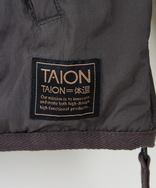 TAION（タイオン）の「[TAION/タイオン] 別注 リバーシブル ライトダウンジャケット（ダウンジャケット/コート・レディース・ブラック/カーキ/チャコール・S/M/L/XL）」の13枚目の写真