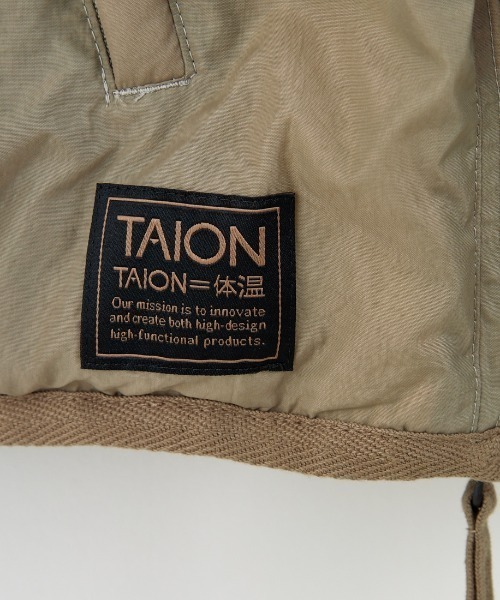 TAION（タイオン）の「[TAION/タイオン] 別注 リバーシブル ライトダウンジャケット（ダウンジャケット/コート・レディース・ブラック/カーキ/チャコール・S/M/L/XL）」の16枚目の写真