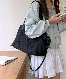 大容量トートバッグA4通勤通学斜め掛け鞄