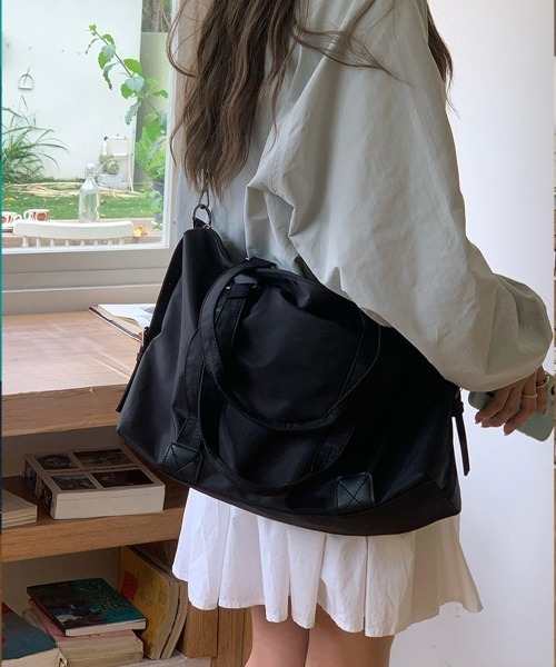 Miniministore(ミニミニストア)の「大容量トートバッグA4通勤通学斜め掛け鞄(トートバッグ・レディース・アイボリー/ブラック・FREE)」の4枚目の写真
