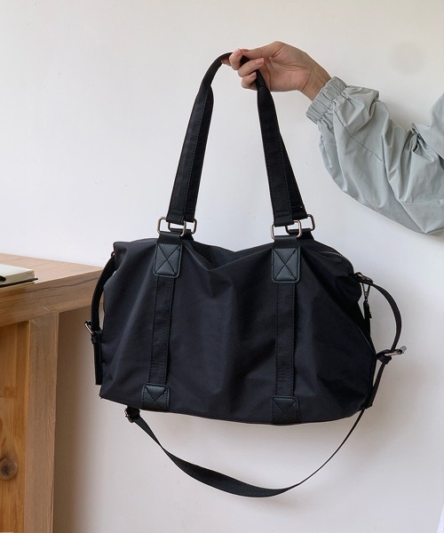 Miniministore(ミニミニストア)の「大容量トートバッグA4通勤通学斜め掛け鞄(トートバッグ・レディース・アイボリー/ブラック・FREE)」の5枚目の写真