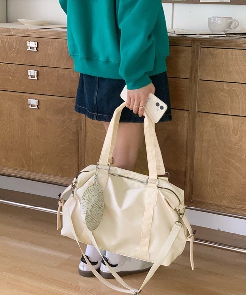 Miniministore(ミニミニストア)の「大容量トートバッグA4通勤通学斜め掛け鞄(トートバッグ・レディース・アイボリー/ブラック・FREE)」の8枚目の写真