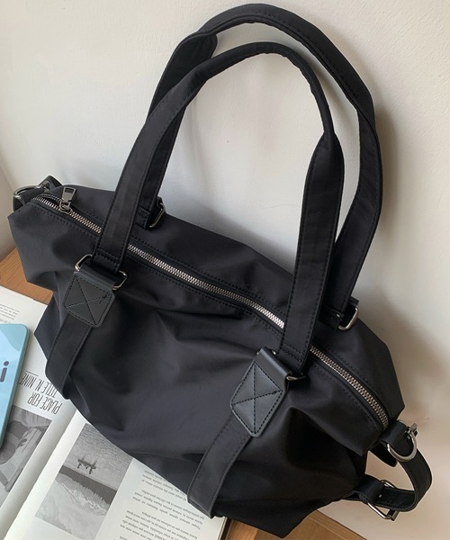 Miniministore(ミニミニストア)の「大容量トートバッグA4通勤通学斜め掛け鞄(トートバッグ・レディース・アイボリー/ブラック・FREE)」の15枚目の写真