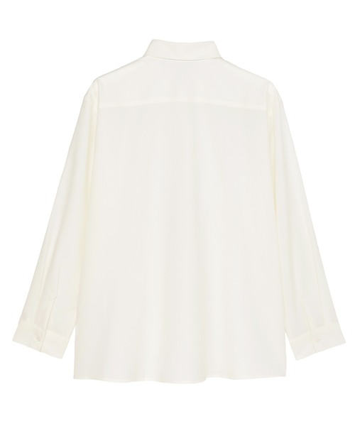 TOKYO SHIRTS（トウキョウシャツ）の「【吸水速乾】【COFREX】ワイドシルエット レギュラーシャツ 長袖 レディースデザインシャツ（シャツ/ブラウス・レディース・ホワイト・M/L）」の8枚目の写真