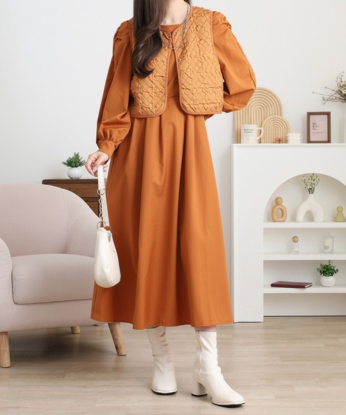 セール】キルティングベストSETワンピース（セットアップ）｜FUNALIVE