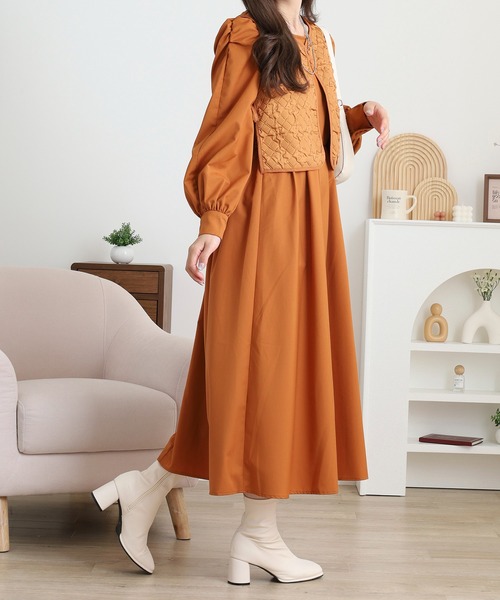 セール】キルティングベストSETワンピース（セットアップ）｜FUNALIVE