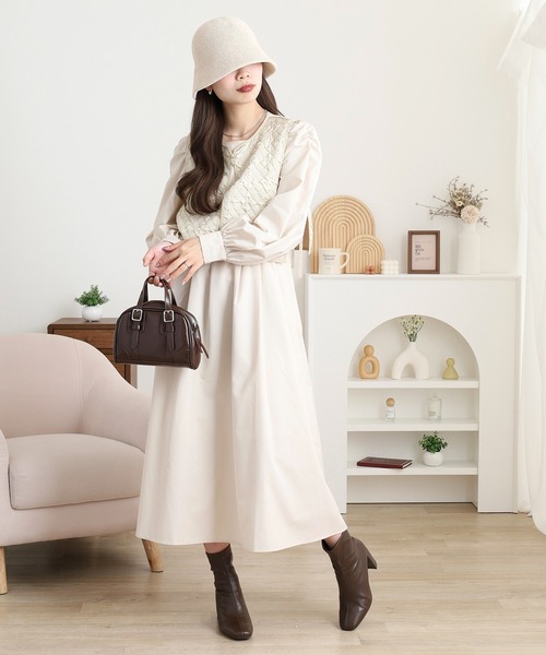 キルティングベストSETワンピース（セットアップ）｜FUNALIVE（ファン