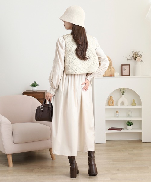 セール】キルティングベストSETワンピース（セットアップ）｜FUNALIVE