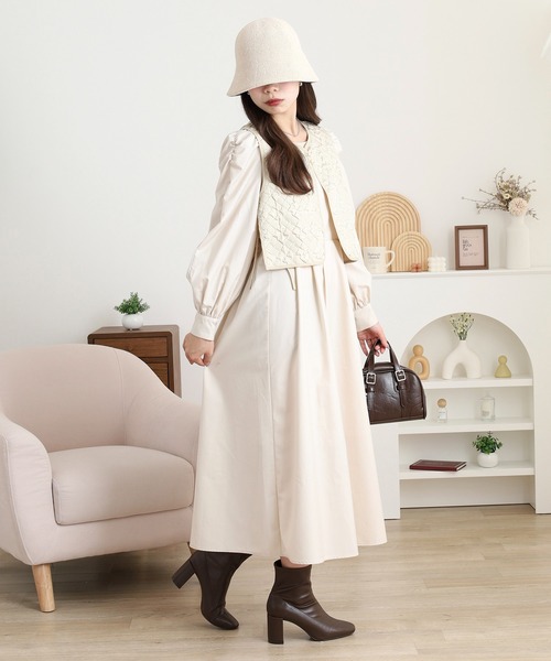 キルティングベストSETワンピース（セットアップ）｜FUNALIVE（ファン