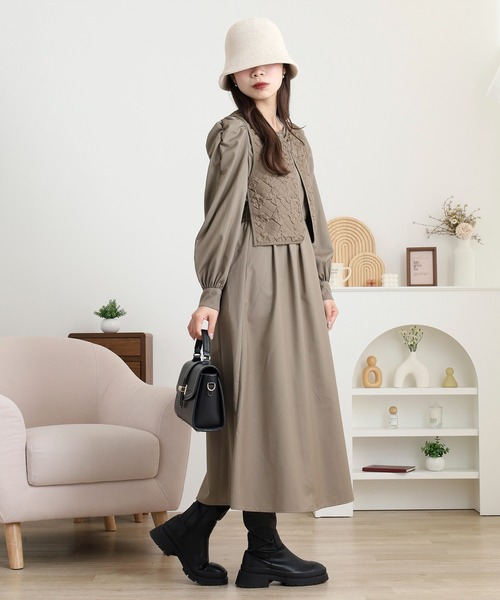 pelleq キルティングベストワンピース　Free size 1870776_24638222_k3.gif