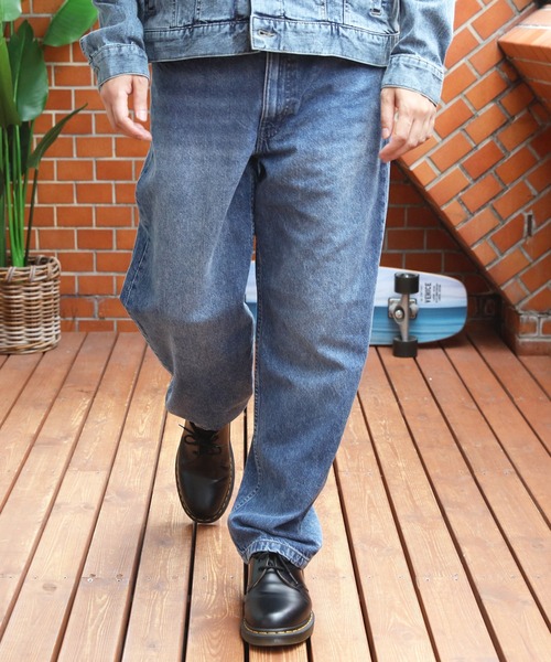 HANES(ヘインズ)の「Hanes デニム ワイドフィット5Pパンツ(デニムパンツ・メンズ・ライトブルー/ブルー/ネイビー・SMALL/MEDIUM/X-LARGE/LARGE)」の5枚目の写真