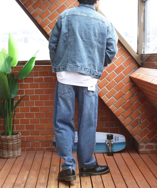 HANES(ヘインズ)の「Hanes デニム ワイドフィット5Pパンツ(デニムパンツ・メンズ・ライトブルー/ブルー/ネイビー・SMALL/MEDIUM/X-LARGE/LARGE)」の13枚目の写真