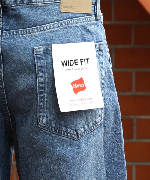 HANES(ヘインズ)の「Hanes デニム ワイドフィット5Pパンツ(デニムパンツ・メンズ・ライトブルー/ブルー/ネイビー・SMALL/MEDIUM/X-LARGE/LARGE)」の22枚目の写真