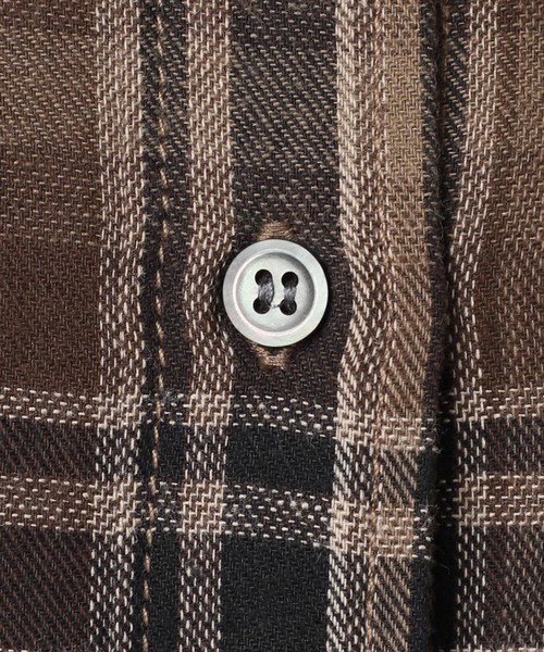 JOURNAL STANDARD relume（ジャーナルスタンダード　レリューム）の「CHECKオーバーサイズシャツ（シャツ/ブラウス・レディース・ブラウン/ベージュ/ブルー系その他・FREE）」の11枚目の写真