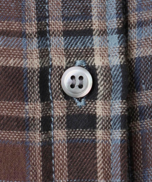 JOURNAL STANDARD relume（ジャーナルスタンダード　レリューム）の「CHECKオーバーサイズシャツ（シャツ/ブラウス・レディース・ブラウン/ベージュ/ブルー系その他・FREE）」の5枚目の写真