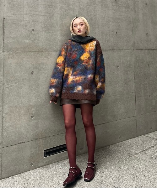 Ameri（アメリ）の「STUDS STRAP BALLET SHOES（バレエシューズ・レディース・ブラック/ボルドー/シルバー・LARGE/SMALL/MEDIUM）」の6枚目の写真