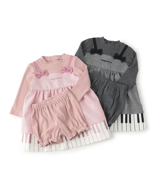 ピアノワンピース ＆ブルマセット（その他ベビーウェア）｜mezzo piano