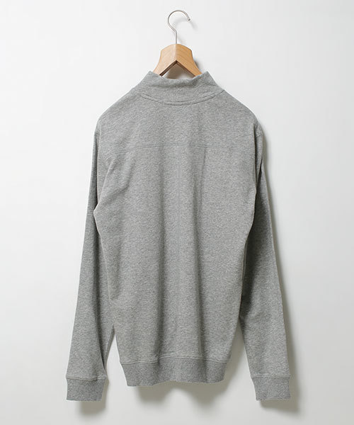 NANO universe（ナノユニバース）の「F/ｺﾝﾊﾟｸﾄ裏毛ﾓｯｸﾈｯｸ（Tシャツ/カットソー・メンズ・ホワイト/ブラック/トップグレー・X-LARGE/SMALL/MEDIUM/LARGE）」の6枚目の写真