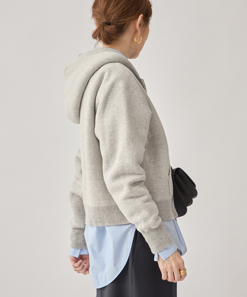 TICCA(ティッカ)の「TICCA ティッカ ダウニー裏毛ZIPパーカー TBEA-303(スウェット・レディース・チャコールグレー/ライトグレー・FREE)」の11枚目の写真