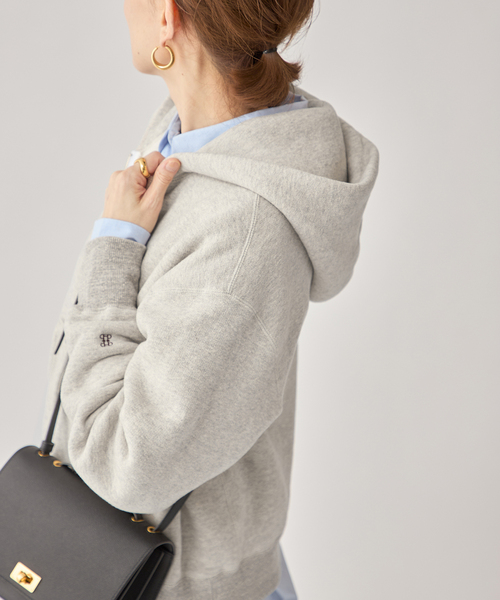 TICCA(ティッカ)の「TICCA ティッカ ダウニー裏毛ZIPパーカー TBEA-303(スウェット・レディース・チャコールグレー/ライトグレー・FREE)」の13枚目の写真