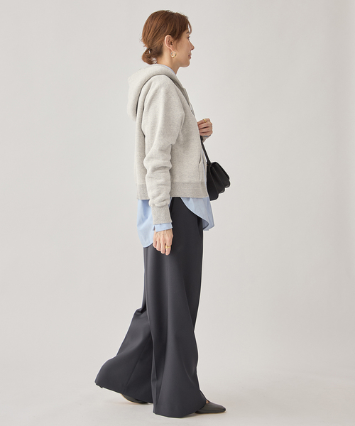 TICCA(ティッカ)の「TICCA ティッカ ダウニー裏毛ZIPパーカー TBEA-303(スウェット・レディース・チャコールグレー/ライトグレー・FREE)」の16枚目の写真