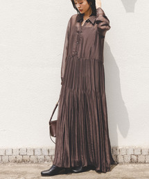 Noble | ヴィンテージオーガンプリーツワンピース(ワンピース)