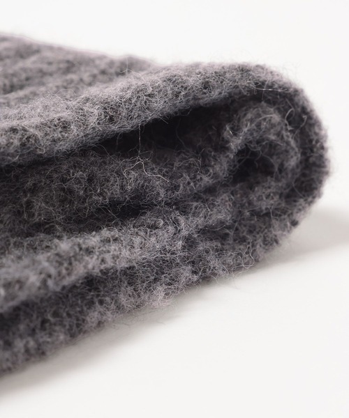 ALAND（エーランド）の「【UNISEX】ALAND／メランジニットマフラー（マフラー・レディース・グレー/ブラック/アイボリー・FREE）」の5枚目の写真