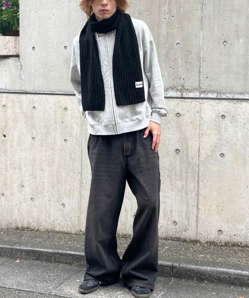 ALAND（エーランド）の「【UNISEX】ALAND／メランジニットマフラー（マフラー・レディース・グレー/ブラック/アイボリー・FREE）」の19枚目の写真