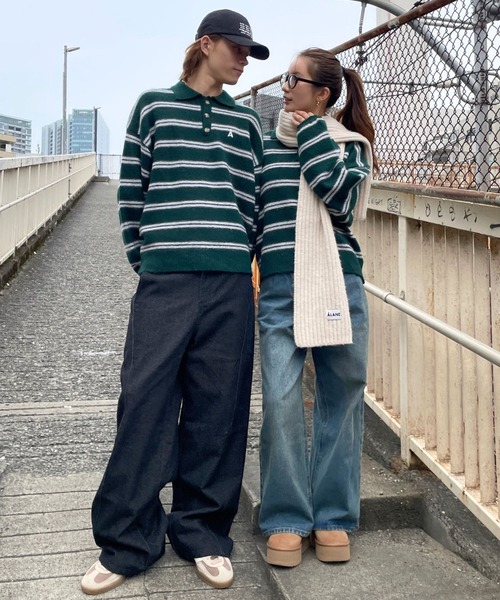 ALAND（エーランド）の「【UNISEX】ALAND／メランジニットマフラー（マフラー・レディース・グレー/ブラック/アイボリー・FREE）」の16枚目の写真