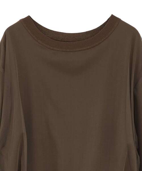 YECCA VECCA（イェッカヴェッカ）の「オーバーチュールニット（ニット/セーター・レディース・ライトベージュ/グレー/ブラウン・FREE）」の21枚目の写真