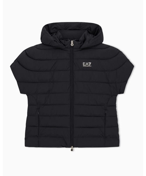 EMPORIO ARMANI EA7(エンポリオアルマーニイーエーセブン)の「<オンライン限定>【エンポリオ アルマーニ EA7】Core Lady 半袖パデッドジャケット ナイロン(ダウンジャケット/コート・レディース・ブラック・MEDIUM/LARGE/X-SMALL/SMALL)」の6枚目の写真