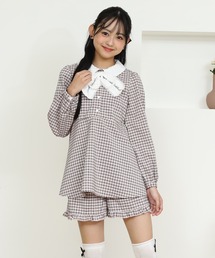 PINKHUNT（ピンクハント）の「PINKHUNT ピンクハント ビッグリボン付き セットアップ 0970K（アンサンブル・キッズ）」