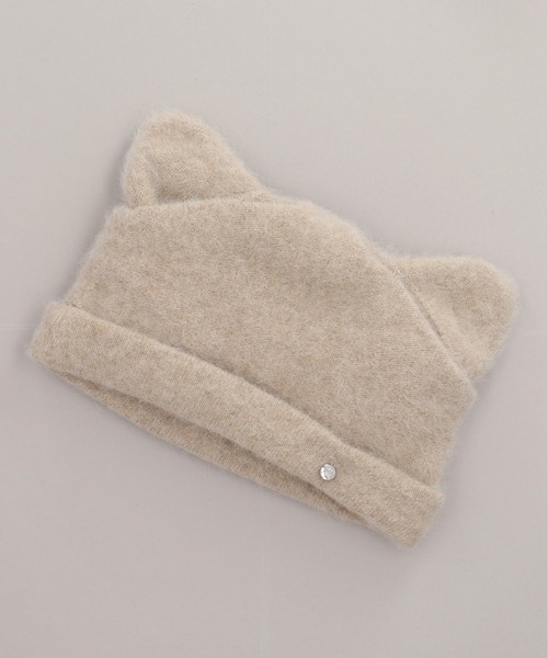 CA4LA（カシラ）の「CHIPIE WATCH 2（ニットキャップ/ビーニー・レディース・ベージュ/ブラック/ピンク・ONESIZE）」の2枚目の写真