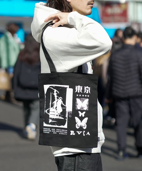 RVCA(ルーカ)の「RVCA メンズ RVCA SKATE TOKYO 2025 TOTE トートバッグ 【2025年秋冬モデル】 @autumn(トートバッグ・メンズ・ブラック・FREE)」の12枚目の写真