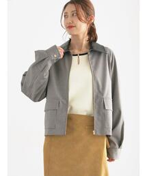 Te chichi | ファブリックアソート衿付きブルゾン(ブルゾン)