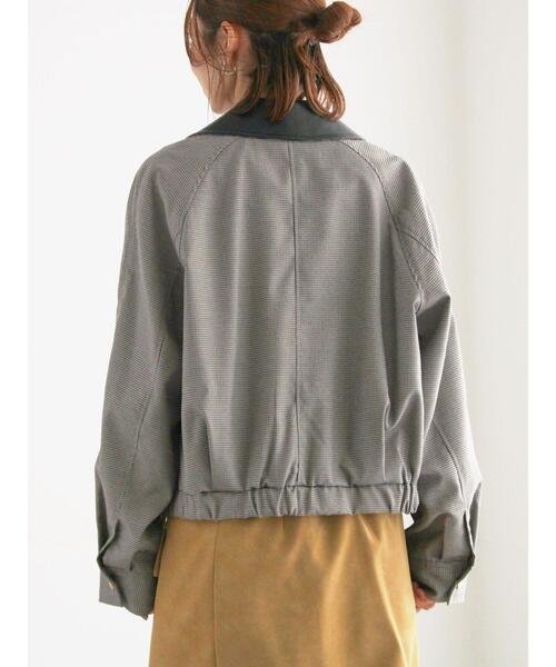 Te chichi（テチチ）の「ファブリックアソート衿付きブルゾン（ブルゾン・レディース・グレー/ブラウン・F）」の7枚目の写真