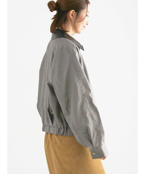 Te chichi（テチチ）の「ファブリックアソート衿付きブルゾン（ブルゾン・レディース・グレー/ブラウン・F）」の8枚目の写真