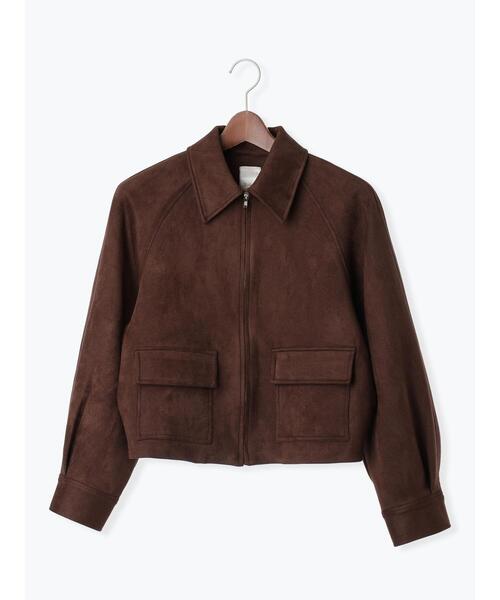 Te chichi（テチチ）の「ファブリックアソート衿付きブルゾン（ブルゾン・レディース・グレー/ブラウン・F）」の14枚目の写真